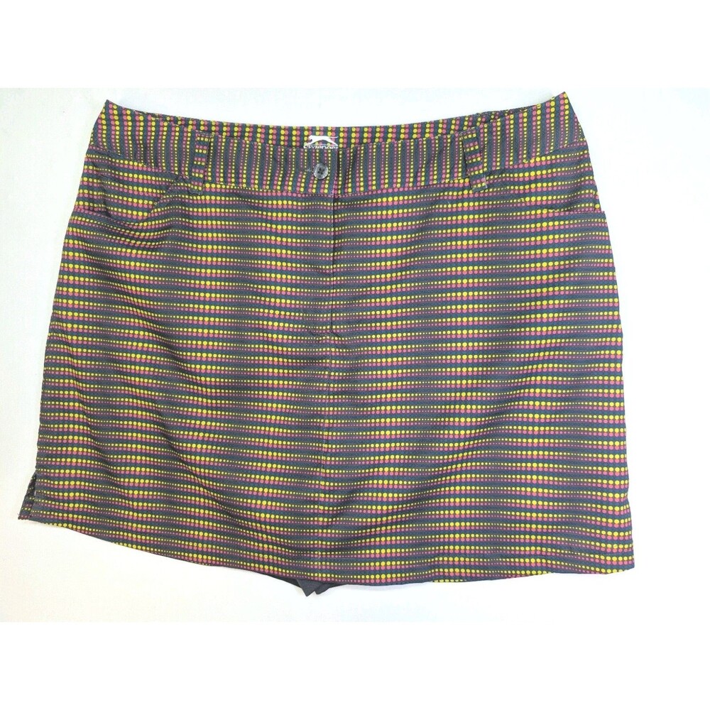Slazenger Women's Golf Skort Size 12 Geometric Dot Print Multi-Color Athletic...